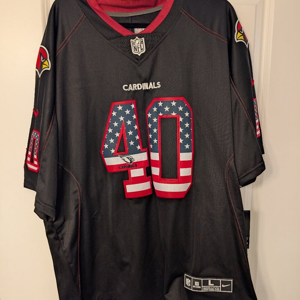 Pat Tillman Elite USA Flag Arizona Cardinals NFL Jersey, Size Lg